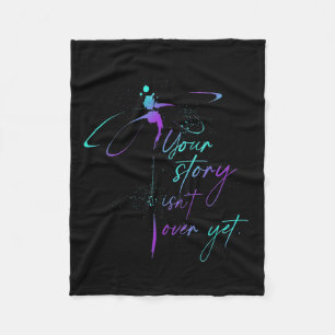 Suicide Awareness Suicide Prevention Suprt Survivo Fleece Blanket