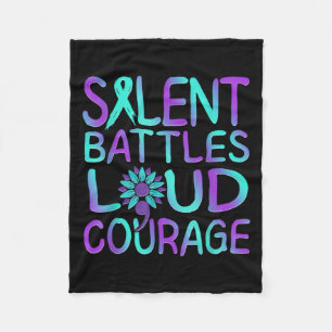 Suicide Awareness Suicide Prevention Suprt Survivo Fleece Blanket