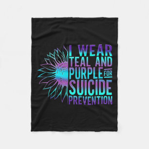 Suicide Awareness Suicide Prevention Suprt Survivo Fleece Blanket