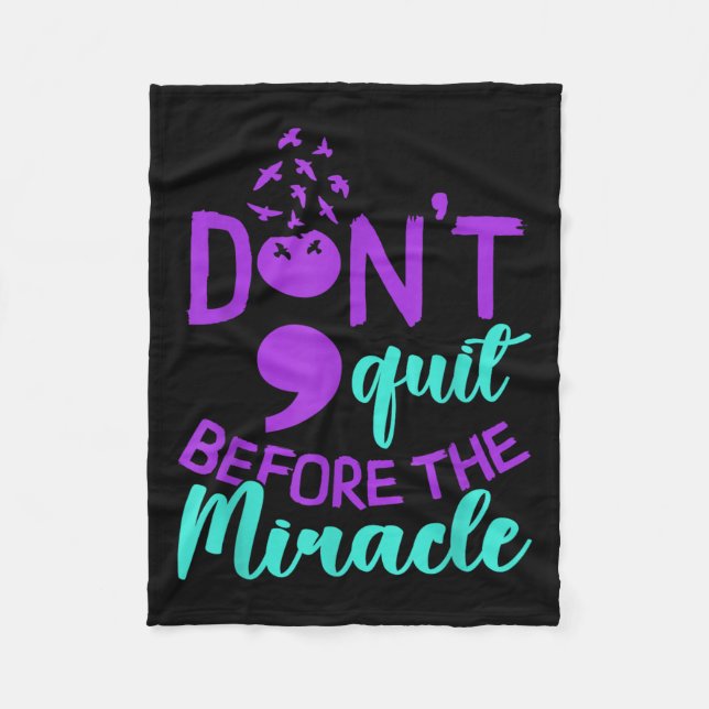 Suicide Awareness Suicide Prevention Suprt Survivo Fleece Blanket (Front)