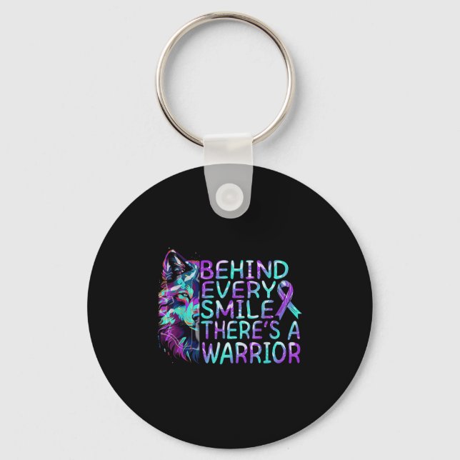 Suicide Awareness Suicide Prevention Suprt Survivo Key Ring (Front)