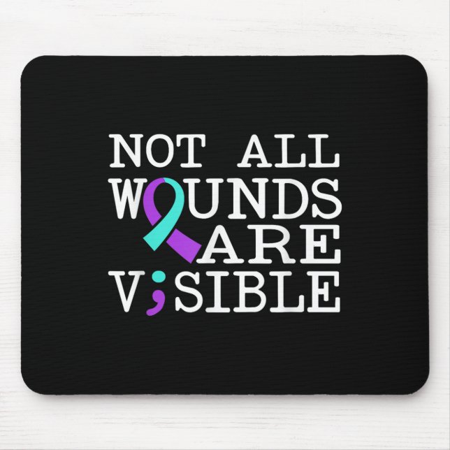 Suicide Awareness Suicide Prevention Suprt Survivo Mouse Pad (Front)