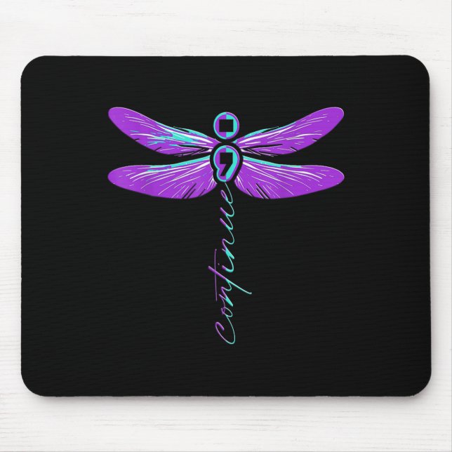 Suicide Awareness Suicide Prevention Suprt Survivo Mouse Pad (Front)