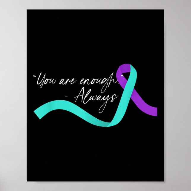 Suicide Awareness Suicide Prevention Suprt Survivo Poster (Front)