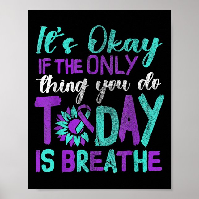 Suicide Awareness Suicide Prevention Suprt Survivo Poster (Front)