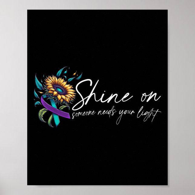 Suicide Awareness Suicide Prevention Suprt Survivo Poster (Front)