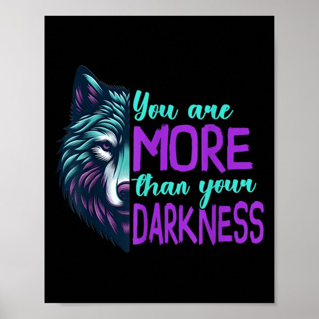 Suicide Awareness Suicide Prevention Suprt Survivo Poster (Front)