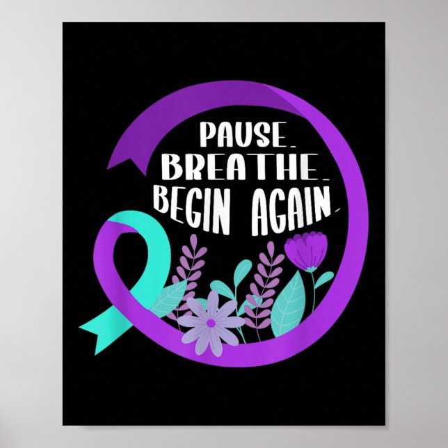 Suicide Awareness Suicide Prevention Suprt Survivo Poster (Front)