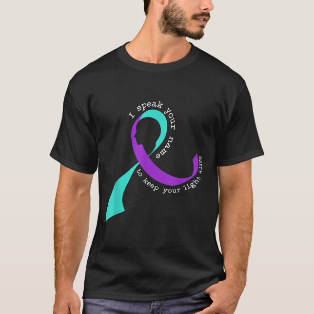 Suicide Awareness Suicide Prevention Suprt Survivo T-Shirt (Front)