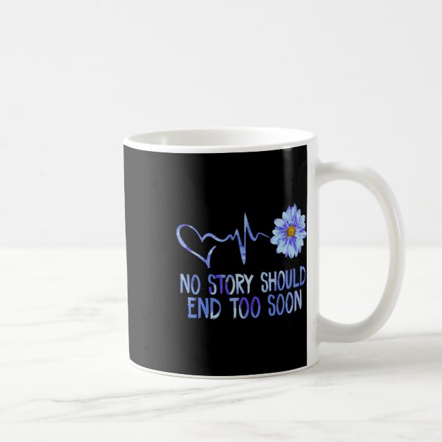 Suicide Awareness Sunflower  Coffee Mug (Right)