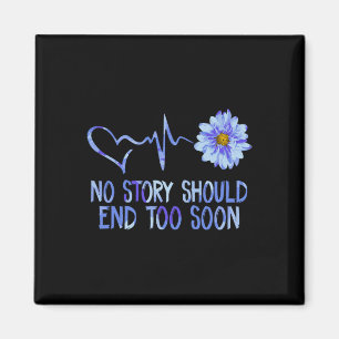 Suicide Awareness Sunflower Magnet