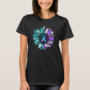 Suicide Awareness  Sunflower Suicide Prevention Ri T-Shirt