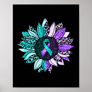 Suicide Awareness Sunflower Suicide Prevention Rib Poster
