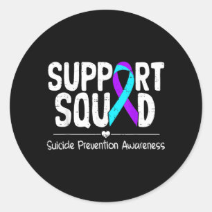 Suicide Awareness Support Band For Men Women Classic Round Sticker