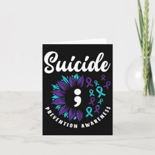 Suicide Awareness Support Suicide Prevention Aware Card