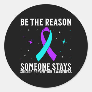 Suicide Awareness Support Suicide Prevention Classic Round Sticker