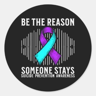 Suicide Awareness Support Suicide Prevention Classic Round Sticker