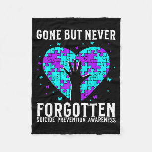 Suicide Awareness Support Suicide Prevention Fleece Blanket