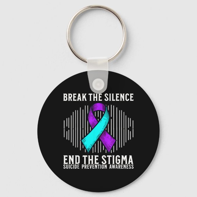 Suicide Awareness Support Suicide Prevention Key Ring (Front)