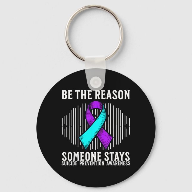 Suicide Awareness Support Suicide Prevention Key Ring (Front)