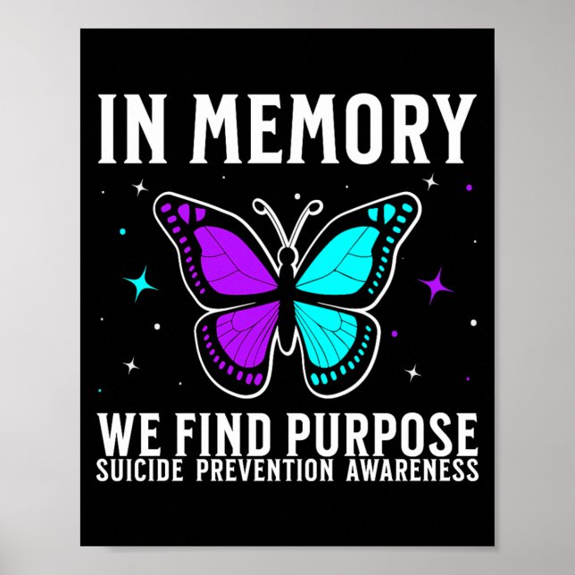 Suicide Awareness Support Suicide Prevention Poster (Front)