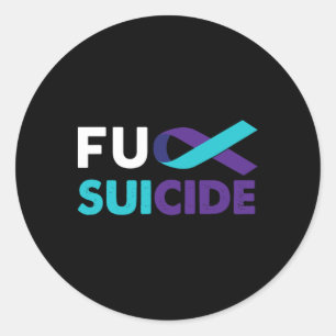 Suicide Awareness Support Survivor Gift 1 Classic Round Sticker