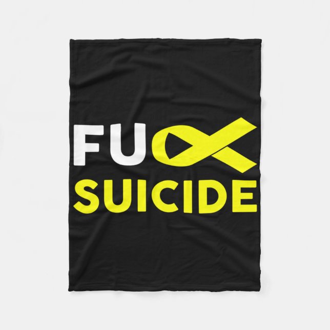 Suicide Awareness Support Survivor Gift  Fleece Blanket (Front)