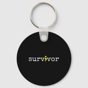 Suicide Awareness Support Symbol Recovery Survivor Key Ring