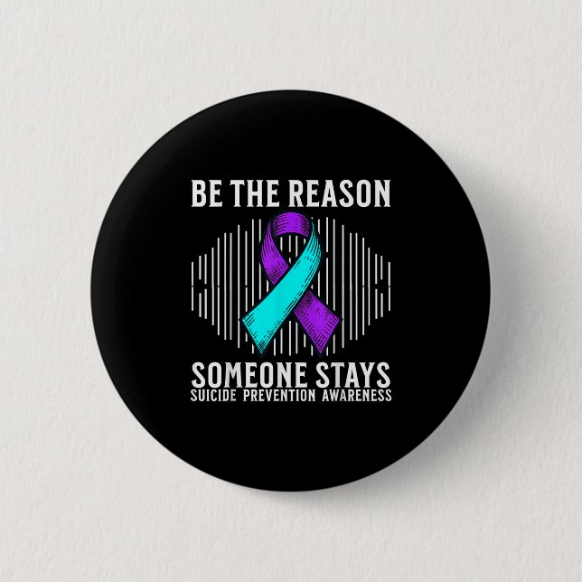 Suicide Awareness Suprt Suicide Prevention Awarene 6 Cm Round Badge (Front)
