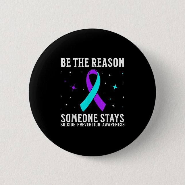 Suicide Awareness Suprt Suicide Prevention Awarene 6 Cm Round Badge (Front)
