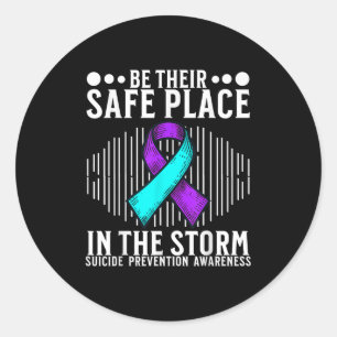 Suicide Awareness Suprt Suicide Prevention Awarene Classic Round Sticker