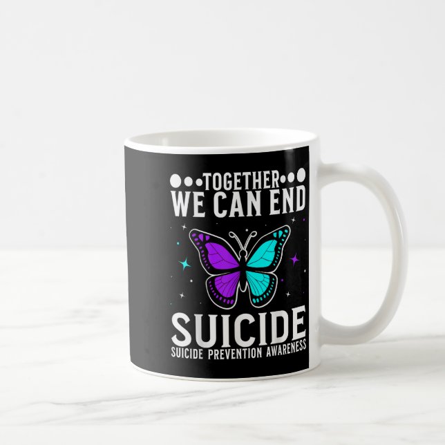 Suicide Awareness Suprt Suicide Prevention Awarene Coffee Mug (Right)