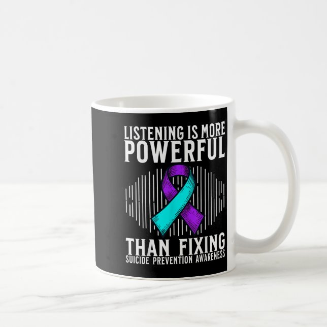 Suicide Awareness Suprt Suicide Prevention Awarene Coffee Mug (Right)