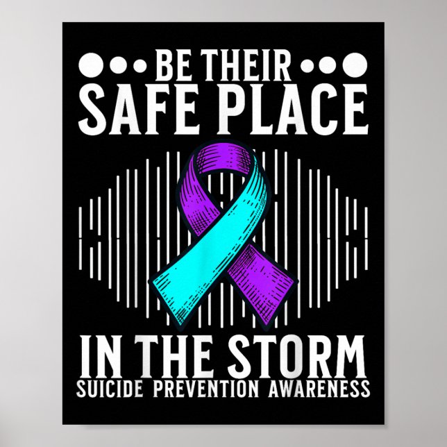 Suicide Awareness Suprt Suicide Prevention Awarene Poster (Front)
