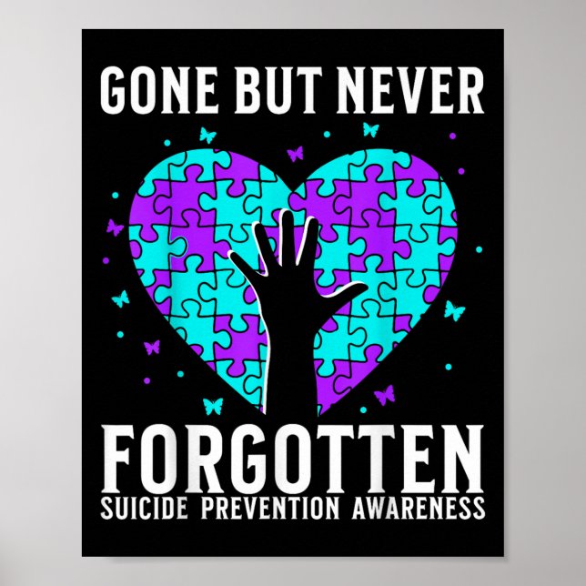 Suicide Awareness Suprt Suicide Prevention Awarene Poster (Front)