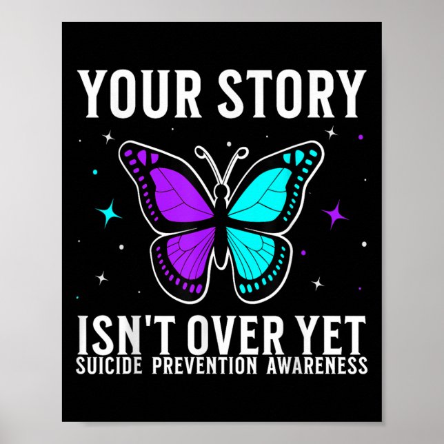 Suicide Awareness Suprt Suicide Prevention Awarene Poster (Front)