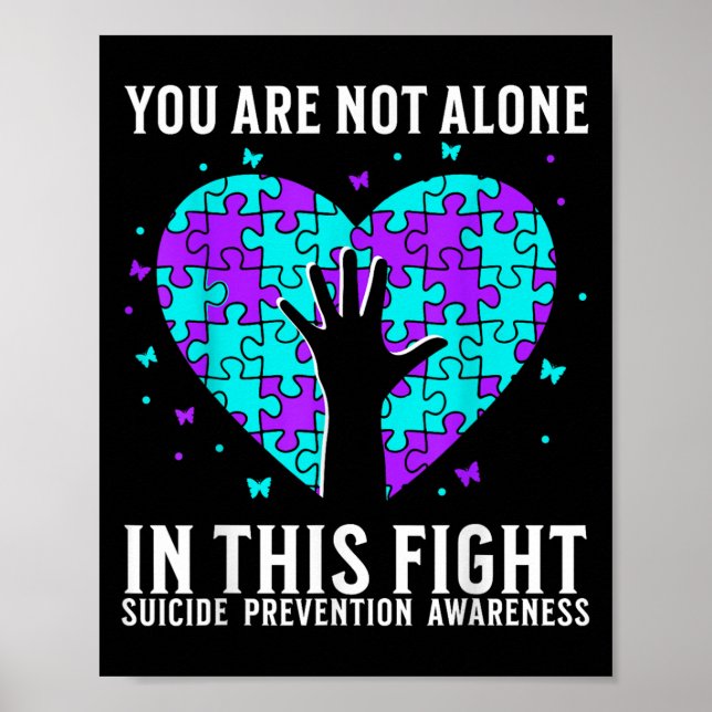 Suicide Awareness Suprt Suicide Prevention Awarene Poster (Front)