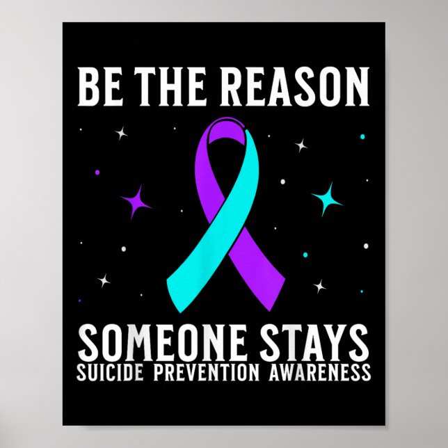 Suicide Awareness Suprt Suicide Prevention Awarene Poster (Front)