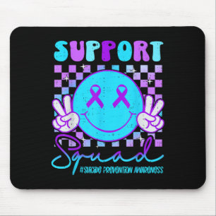 Suicide Awareness Teal & Purple Ribbon Suprt G Mouse Pad