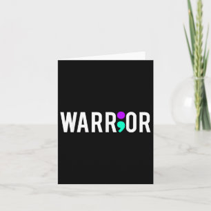 Suicide Awareness Warrior Design Gift For Mental Card