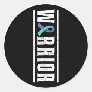 Suicide Awareness Warrior Mental Health Awareness Classic Round Sticker