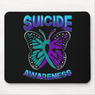 Suicide Awareness Warrior Purple &amp; Teal Mouse Pad