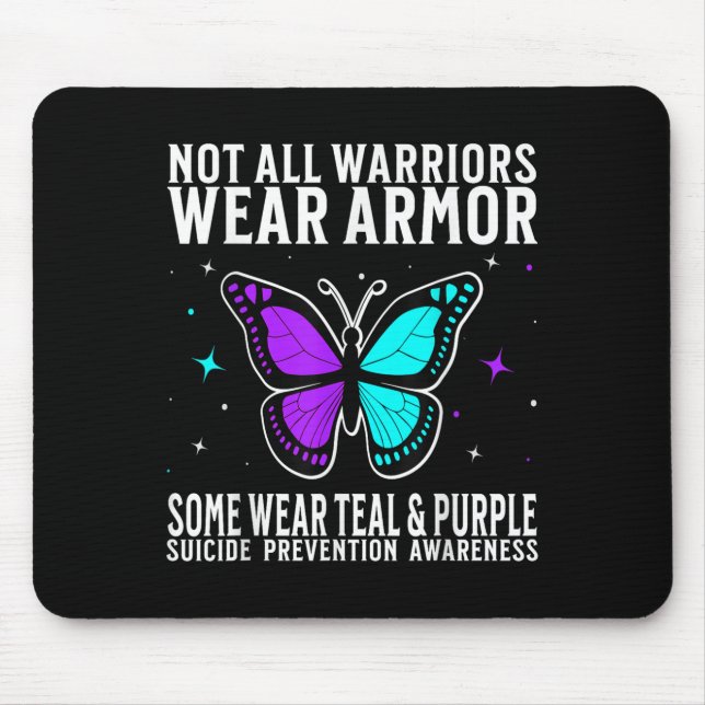 Suicide Awareness Warrior Suicide Prevention Aware Mouse Pad (Front)