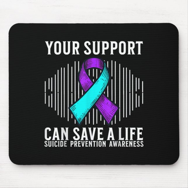 Suicide Awareness Warrior Suicide Prevention Aware Mouse Pad (Front)