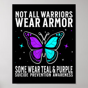 Suicide Awareness Warrior Suicide Prevention Aware Poster