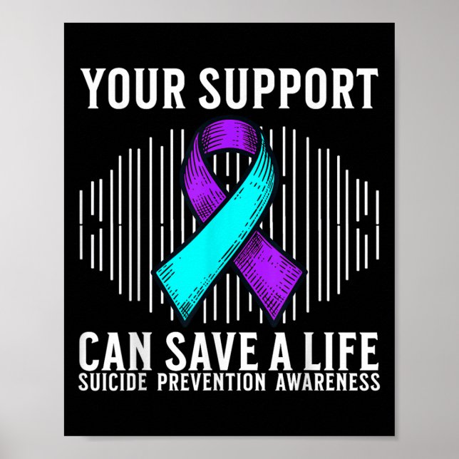 Suicide Awareness Warrior Suicide Prevention Aware Poster (Front)
