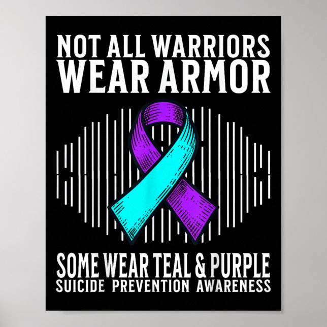 Suicide Awareness Warrior Suicide Prevention Aware Poster (Front)