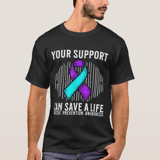 Suicide Awareness Warrior Suicide Prevention Aware T-Shirt (Front)