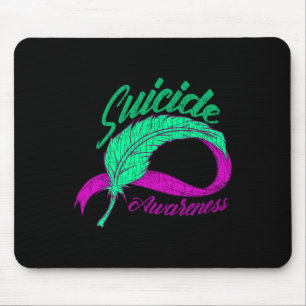 Suicide Awareness Wings Mental Health Happy Gift Mouse Pad
