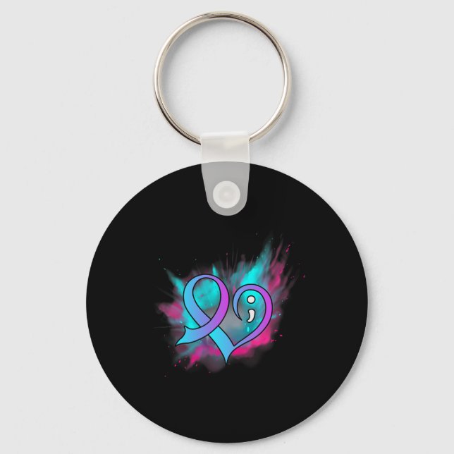Suicide Awareness Your Life Problems Suicide Preve Key Ring (Front)